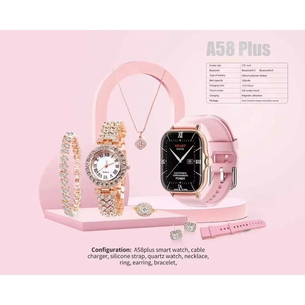 Elegance SmartWatch & Jewelry Set